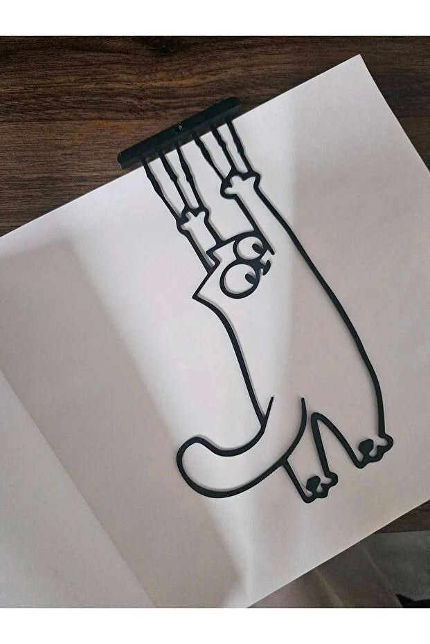 Sevimli Kedi Kitap Ayracı – Dekoratif Kitap Tutucu