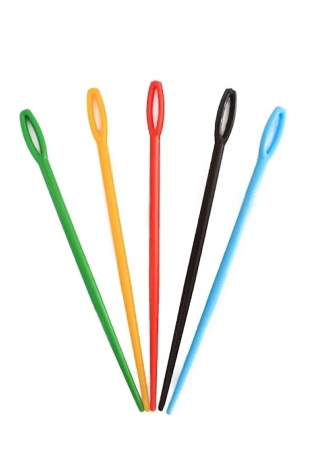 Plastik Yün Dikiş İğnesi Seti